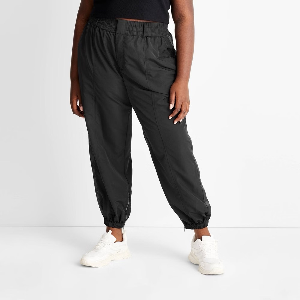 Target Future Collective Kahlana Barfield Brown - Black Track Pants - 1X NWT